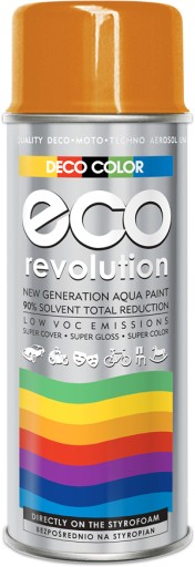 Deco polystyrénový lak v spreji eco orange 2004 water 400ml