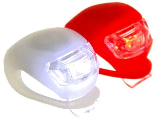 SADA LED SVETLÁ NA BICYKEL PREDNÉ ZADNÉ 2 KUSY