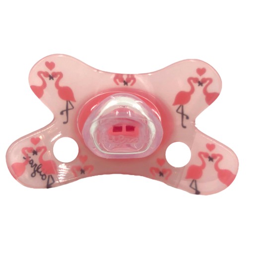 DIFRAX DENTAL cumlík 0-6m RUŽOVÝ FLAMINGO