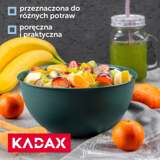 PLASTOVÁ KUCHYŇSKÁ MISKA NA ŠALÁT, 5 L, ZELENÁ