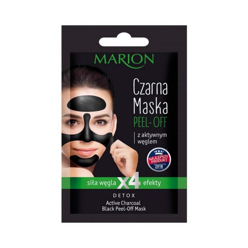 Marion Maska na tvár s aktívnym uhlím 6g peeling-o