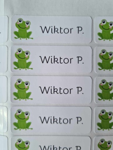 39x Nálepka s menovcom s menom bábätka