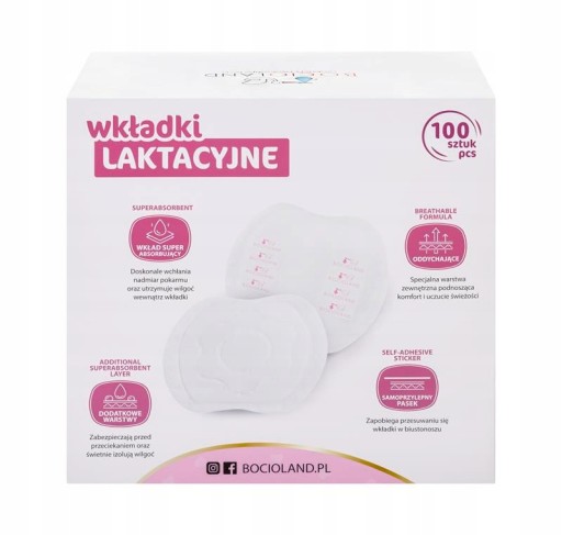 Super absorpčné prsné vložky 100 ks. Bocioland
