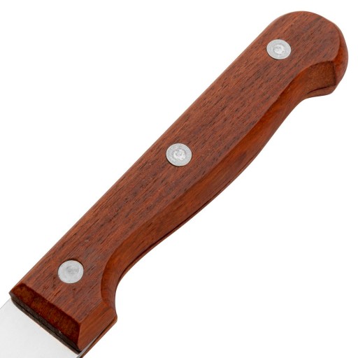 KUCHYŇSKÝ NÔŽ NA CHLIEB SO SEMENNÝM DREVENÝM RÚČITKOM 20CM