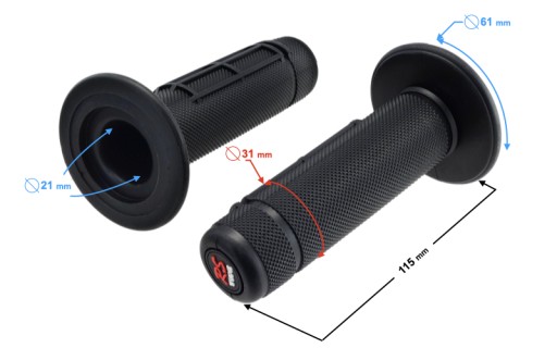 Gumové páčky na riadidlá mr151 22mm enduro
