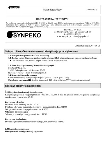 Spájkovanie/kyselina chlorovodíková - 0,25 l