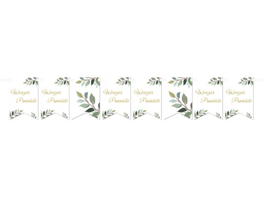 Banner na slepačiu párty, biely, 500 cm
