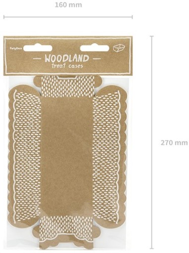 Nádoba, forma, tanier na sladkosti Woodland x6