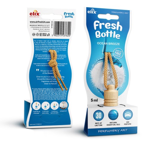 Vôňa do auta vo flakóne Ocean Breeze 5 ml ELIX autoparfum