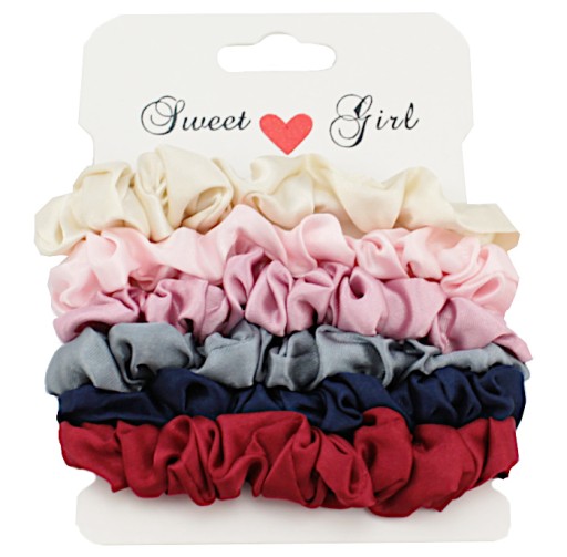 HAIR TRUBBISH SCRUNCHIES SILK 6 KS