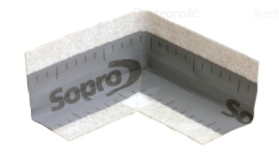 Vnútorný tesniaci roh pre hydroizoláciu SOPRO EDE 019