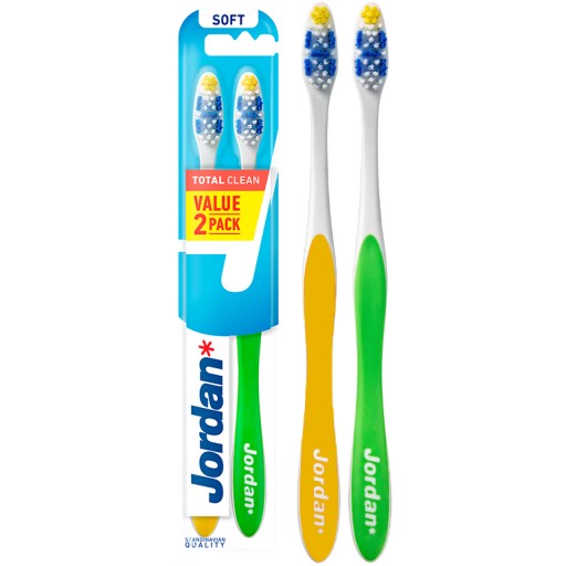 2 ručné zubné kefky Jordan Total Clean Soft