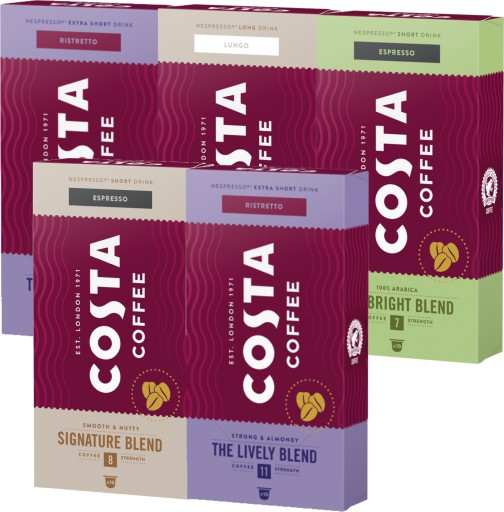 Kapsule pre Nespresso Costa The Lively Blend 10 ks