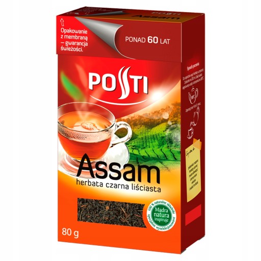 POSTI ČIERNY LISTOVÝ ČAJ ASSAM 80G