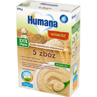 HUMANA 5-ZRNNÉ BEZ MLIEČNE ZRNINY 200G
