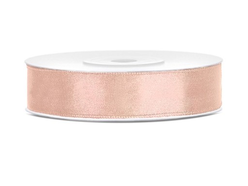 Saténová stuha 25 m x 1,2 cm Broskyňa