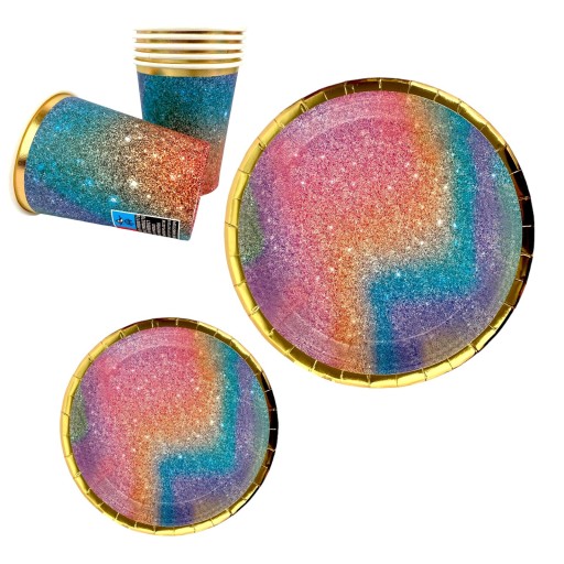 NARODENINOVÉ PAPIEROVÉ TANIERE Party Galaxy 18 cm