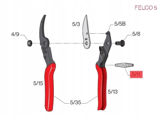 Náhradná pružina Felco 5/11 FELCO