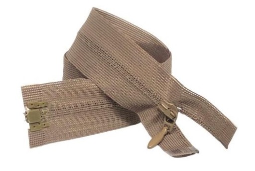 Krytý zips, kakaový, 45 cm