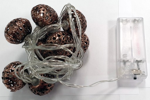 Lampičky COTTON BALLS, 10 ks LED guľôčky, 3 cm