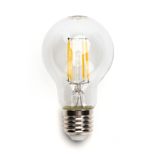 E27 LED žiarovka 60mm vlákno 8W vlákno 950Lm TEPLÁ biela 2700K