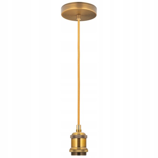 ZÁVESNÉ stropné svietidlo, ozdobné kovanie, žiarovka E27, ZLATÁ GLAMOUR LAMP