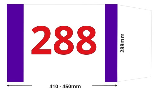 Obal knihy 288 mm, nastaviteľný 28,8 cm