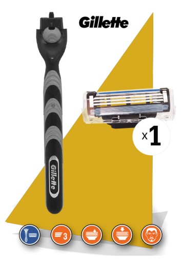 GILLETTE MACH3 holiaci strojček + 1 NÁPLŇ