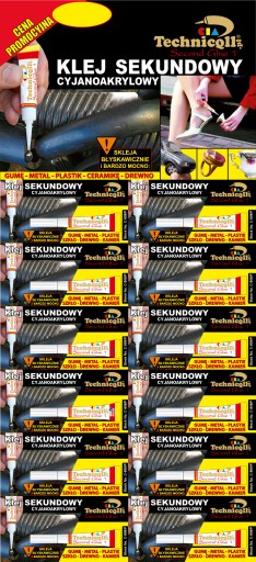 Kyanoakrylátové sekundové lepidlo Technicqll tuba 2 g - 1 ks