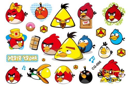 Umývateľné tetovanie pre deti ANGRY BIRDS CG066