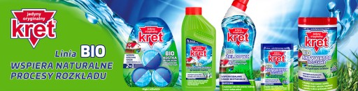 KRET BIO tekutý toaletný gél WC podporuje prevádzku septikov čističiek odpadových vôd, 750g