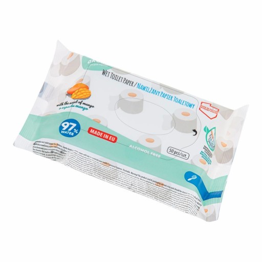 AKUKU Vlhčený voňavý toaletný papier 50 ks.
