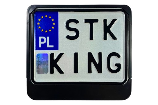 Rám ŠPZ na moped, moped, skúter, ČIERNA