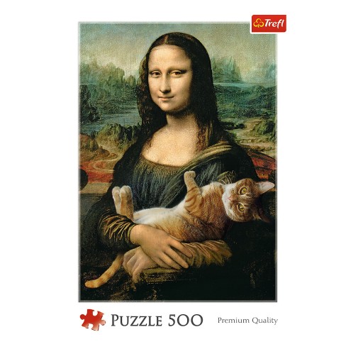 Puzzle 500. Mona Lisa a kocúr Mruczek. Klub. 37294.