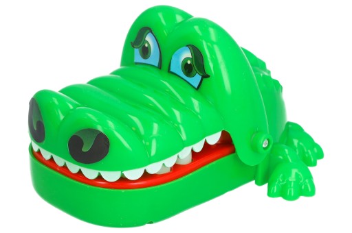 Hra krokodíl Caiman u zubára, arkádová hra pre deti, vzdelávacia rodinná hra