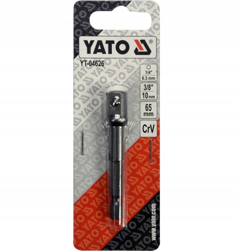 YATO HEX ADAPTÉR PRE 3/8 ZÁSUVKY 6,5cm