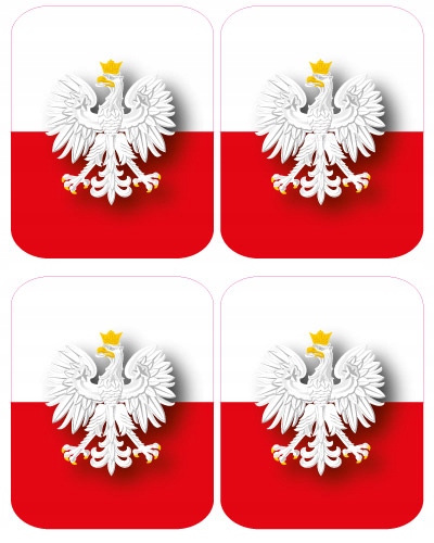 NÁLEPKA Reflexná vlajka s poľským znakom