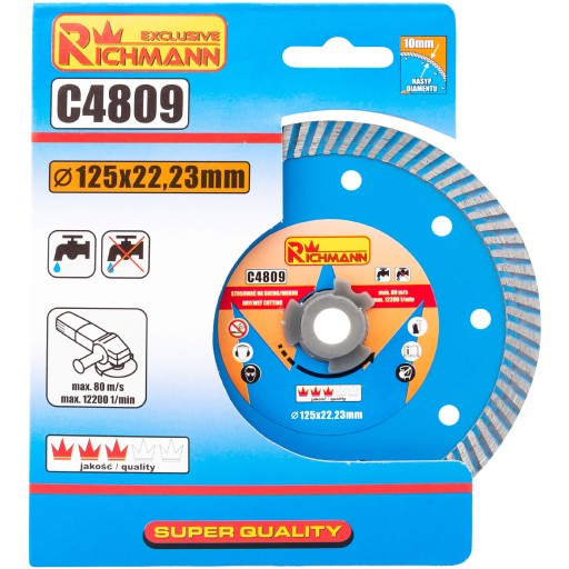 C4809 turbo diamantový kotúč 125 mm richmann