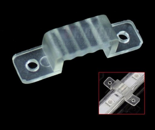 MONTÁŽNY DRŽIAK NA LED PÁS HADICE 230V 10MM 2 KS.