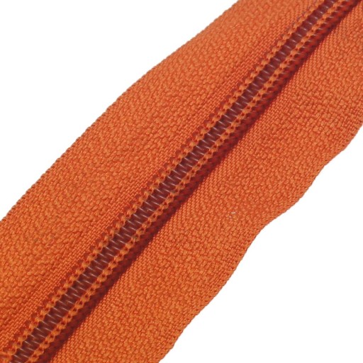 Zipsová páska, oranžový zips, farba 335, 1 METER