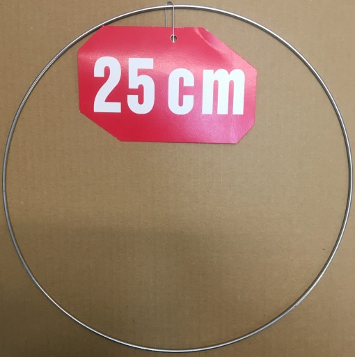 STRIEBORNÝ prsteň/ráfik na lapače snov/makramé 25 cm