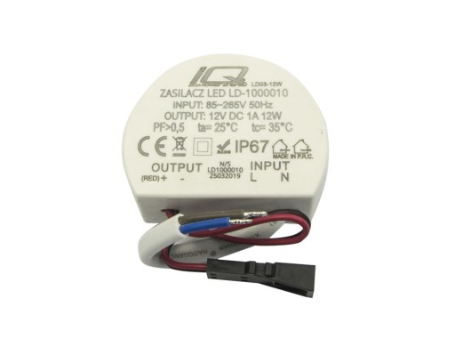 NAPÁJACÍ LED TRANSFORMÁTOR 12V DC 12W 1A IP67 G4