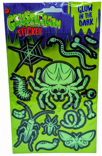 NÁLEPKY NA STENU SVIETEJÚCE V TMAVI SPIDER
