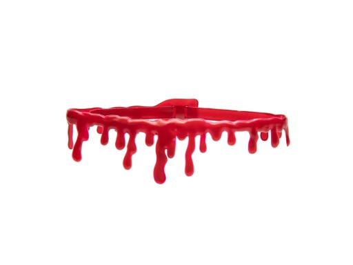 Halloweensky choker náhrdelník, imitácia krvi