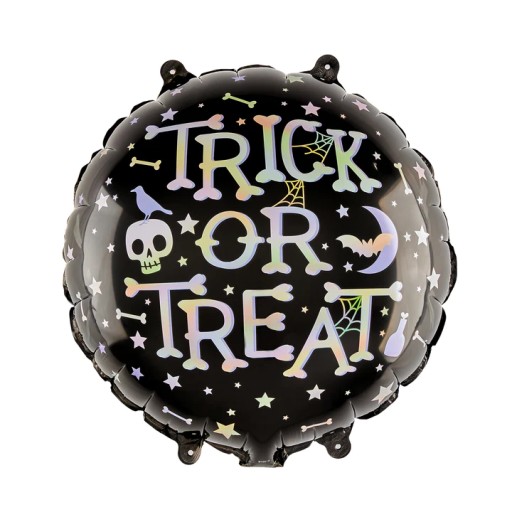 Trick or treat Halloween Party fóliový balón 45 cm