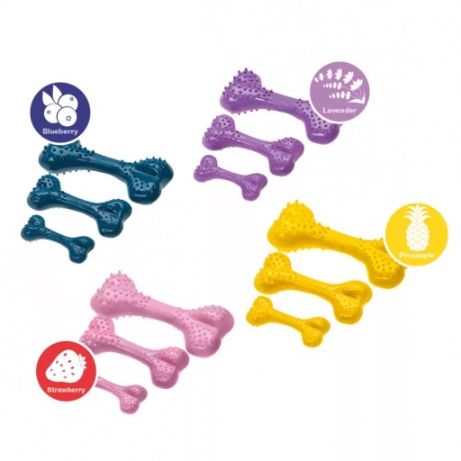 Pohodlná Dental Bone Čučoriedková žuvacia kosť pre psa 12,5 cm