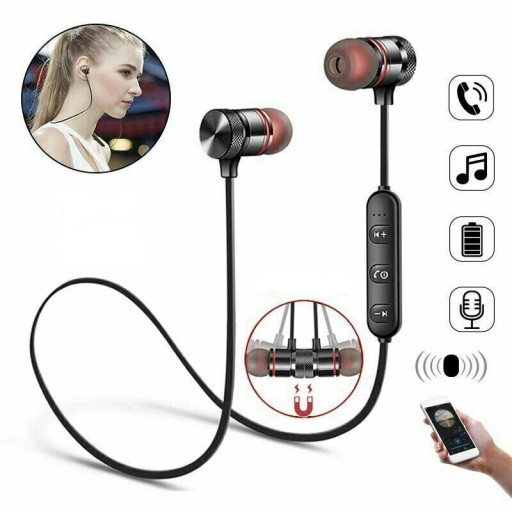 BEZDRÔTOVÉ ŠPORTOVÉ SLÚCHADLÁ DO UŠÍ BLUETOOTH