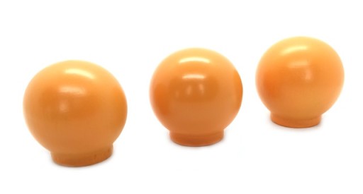 NÁBYTKOVÁ KĽÚČKA DREVENÁ GUĽOVÁ KĽÚČKA MASIVNÉ DREVO ORANŽOVÁ