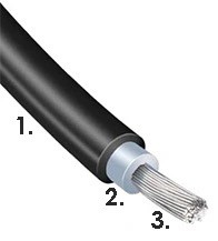 Solárny predlžovací kábel 4mm MC4 Betteri 1m