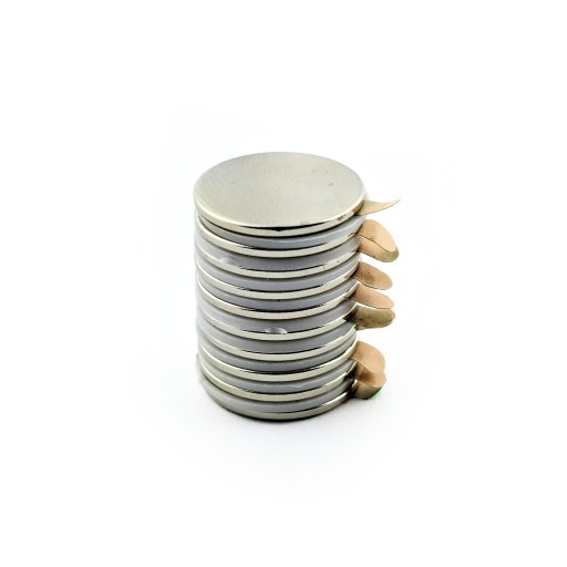 NEODYMOVÝ MAGNET 15x1 mm VALEC S LEPIKOM 10KS